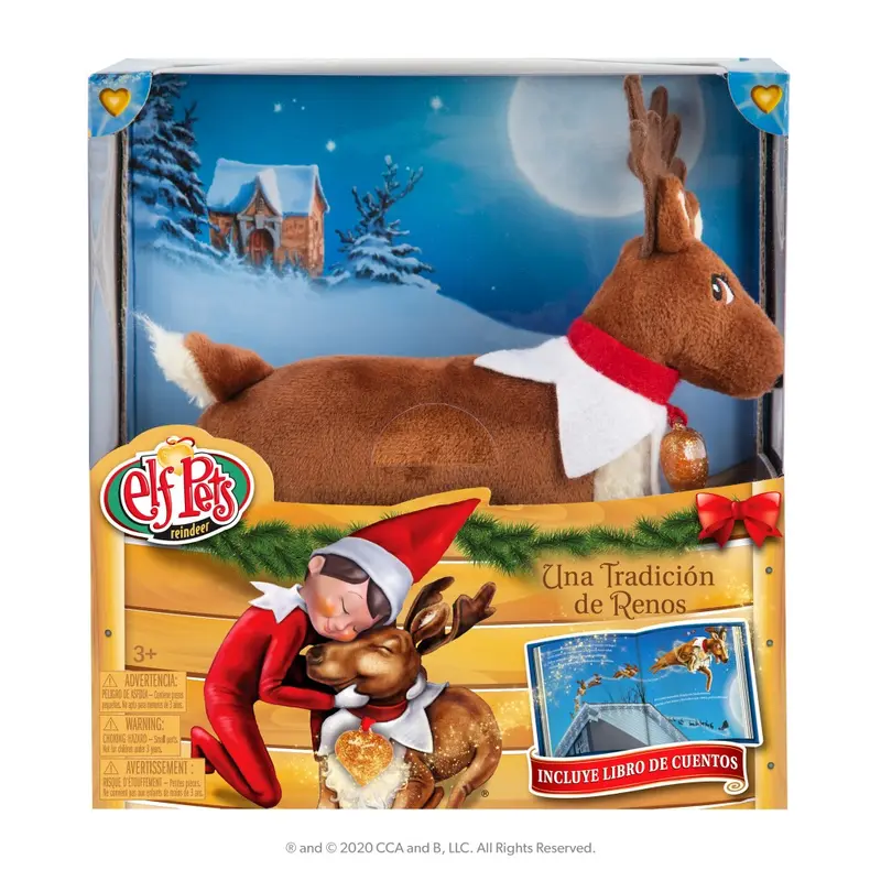 Peluche Reno y Cuento The Elf on the Shelf