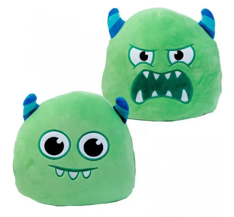Peluche reversible monstruito verde