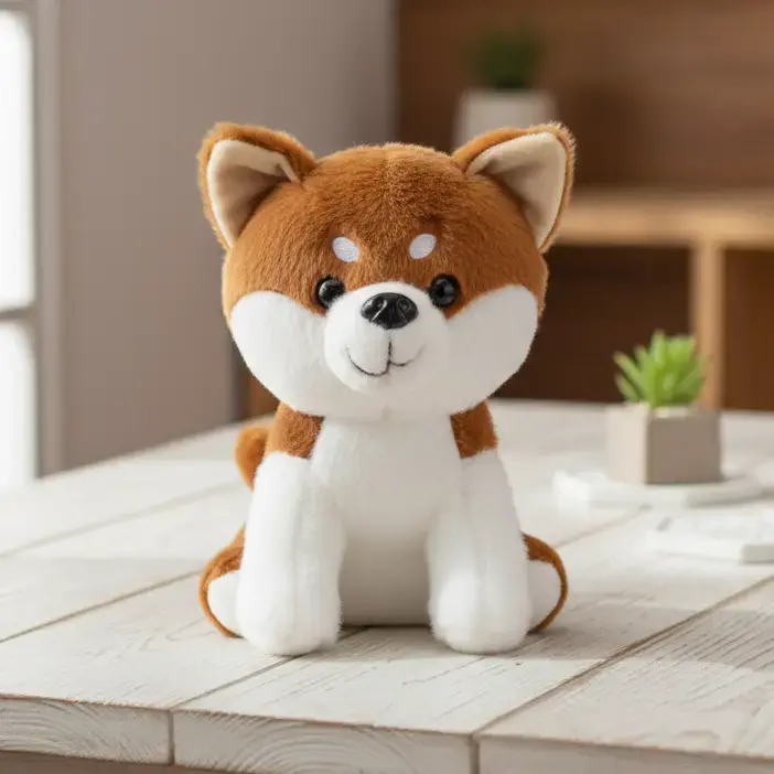 Peluche Shiba Inu Moelleux - 20cm