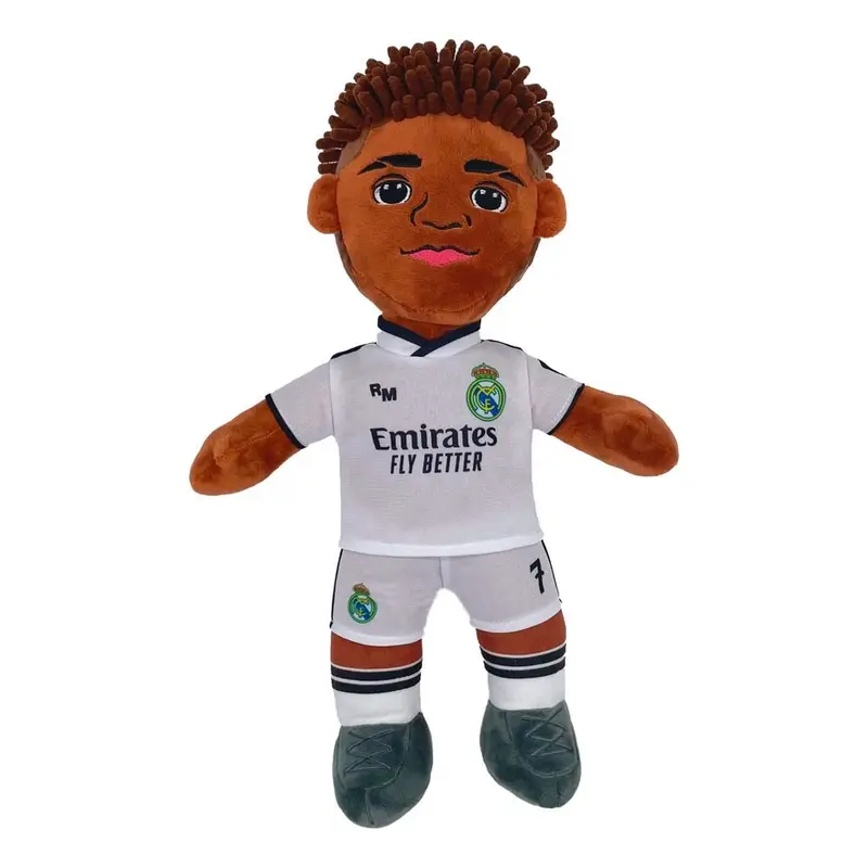 Peluche Vinicius Real Madrid 25 cm | Muñeco Oficial de Vinicius Jr.