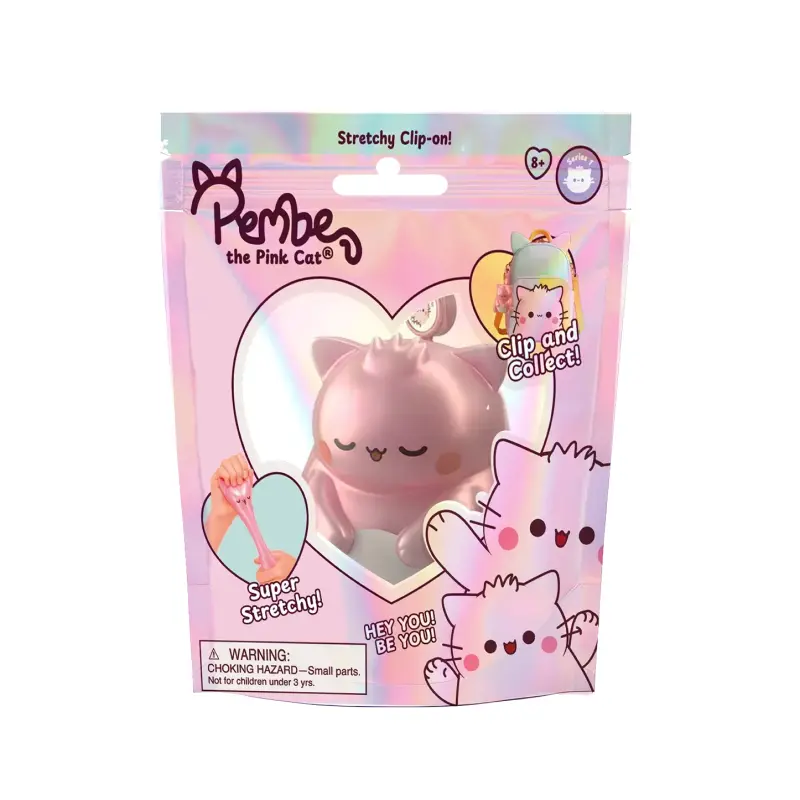 Pembe the Pink Cat - Llavero Squishy Friends
