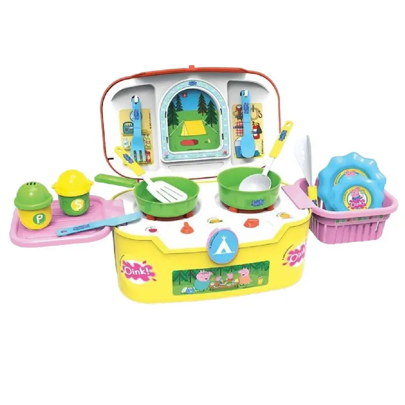 Peppa Pig Cocina de Camping Infantil con 13 Accesorios