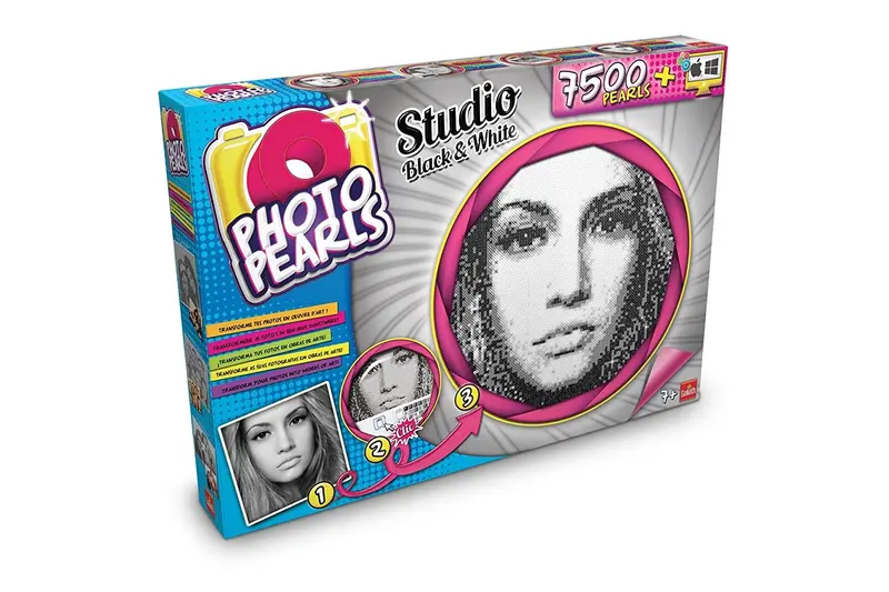 Photoperals - 7500 black & white, juego para crear mosaicos con rejilla