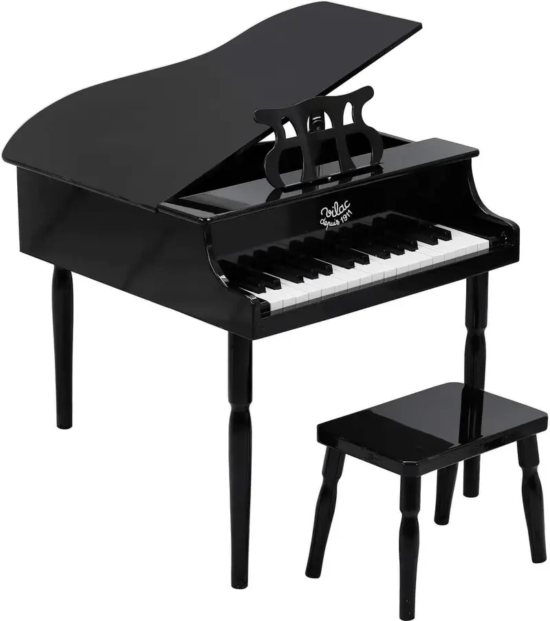 Piano de Cola Negro Vilac | 30 Teclas con Partituras | +3 Años