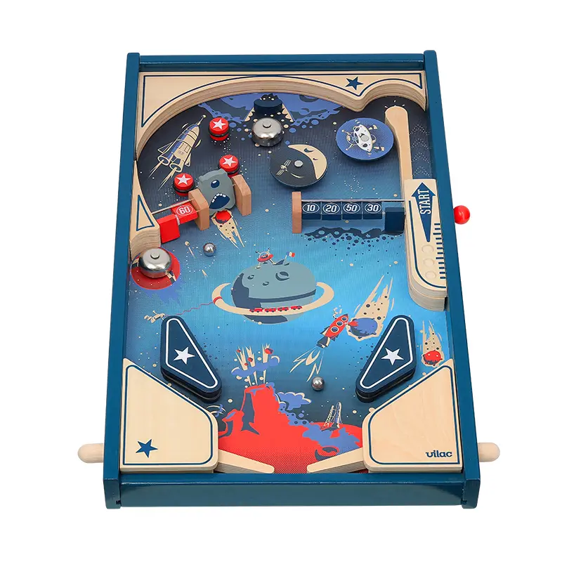 Pinball de Madera Vilac Space | Juego Clásico Arcade sin Pantallas | +5 Años