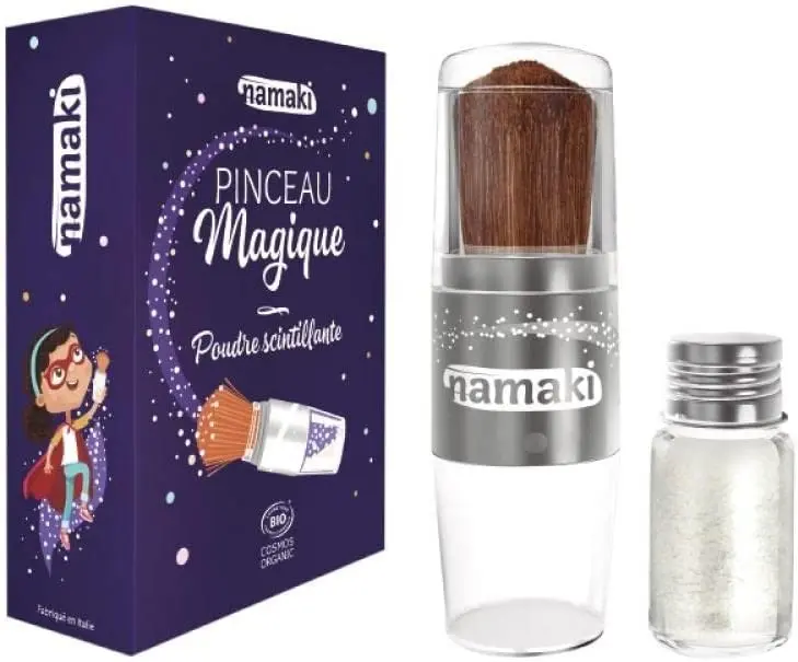 Pincel magico polvo brillante plata - namaki 110027