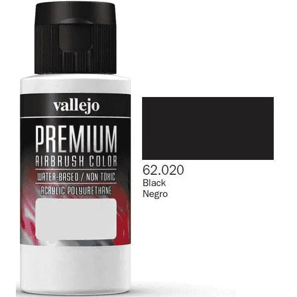 Pintura Aerografo Color Negro Vallejo