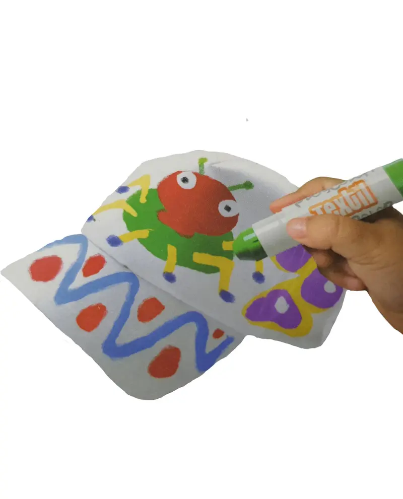 Pintura para decorar tejidos 6 colores - play color 10401