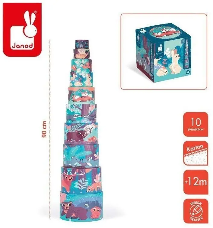 Piramide redonda los animales - janod j02670