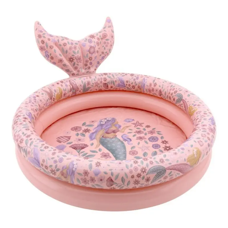 Piscina infantil con cola 80cm Sirenas Little Dutch