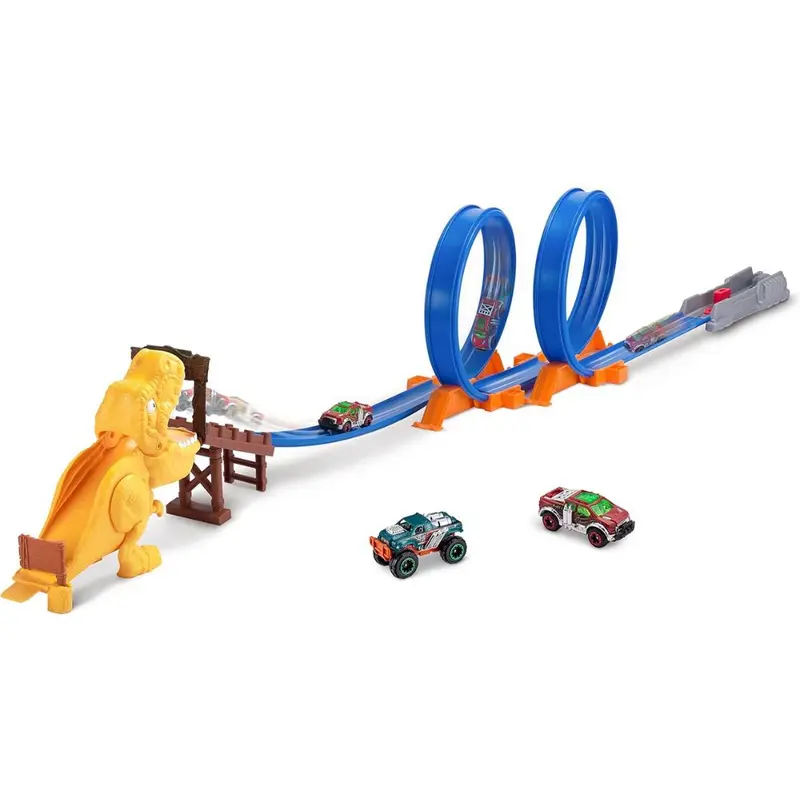Pista looping ataque del T-Rex metal Machines