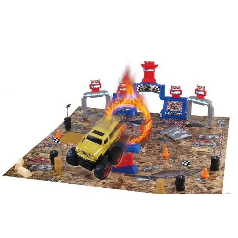 PISTA SUPER SALTOS 4X4 CON 42 PIEZAS