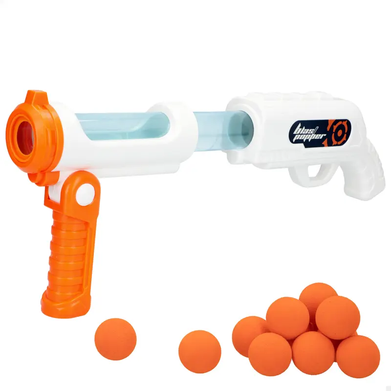 Pistola de juguete con 12 bolas de espuma Speed Shoot Warriors