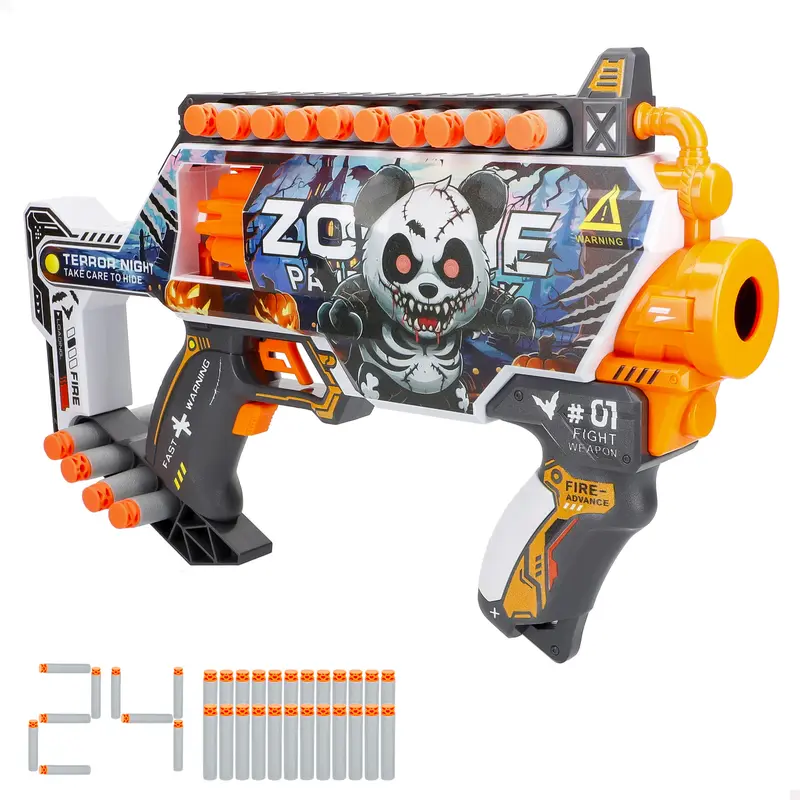 Pistola de juguete eléctrica zombies con 24 dardos de espuma V-Zone