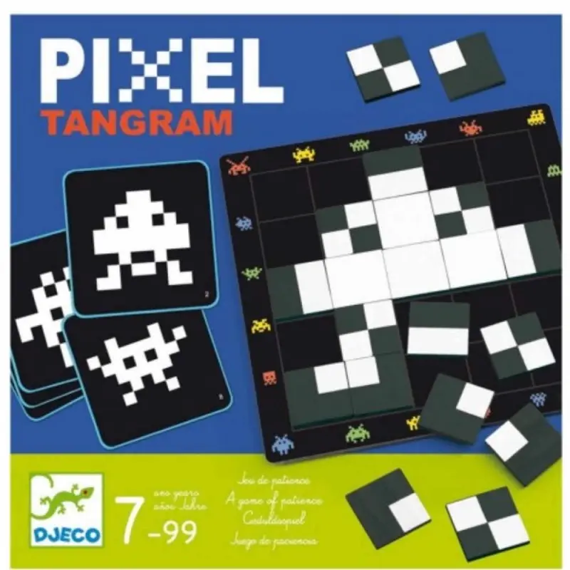 Pixel Tangram Juego de Lógica y Paciencia - Djeco 38443