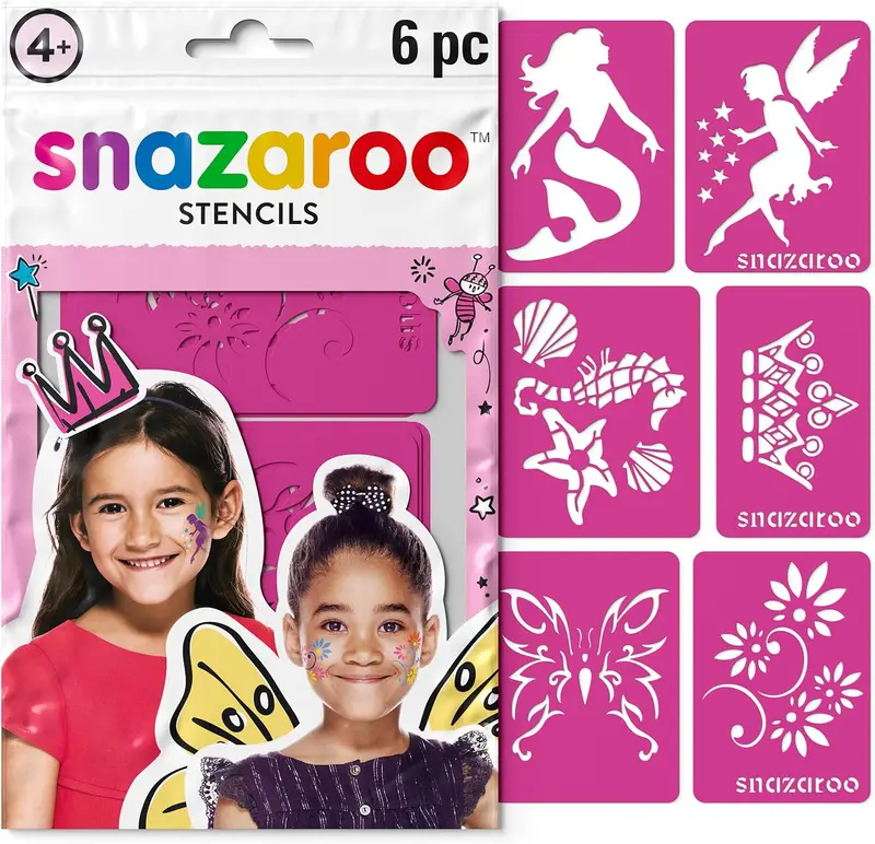 Plantillas de pintura facial Fantasía set de 6 - Snazaroo