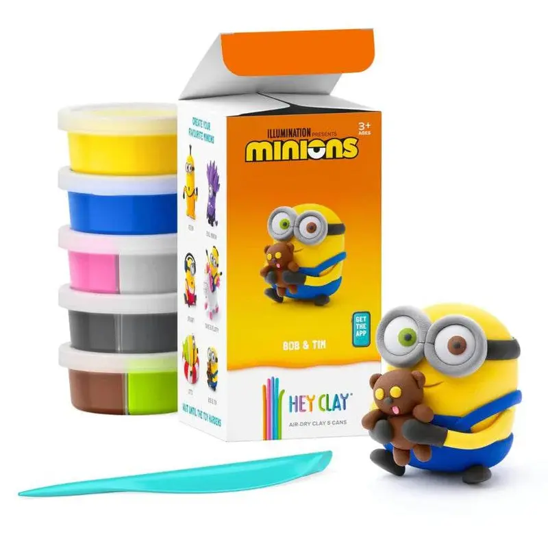 Plastilina interactiva Minions Bob & Tim (5 botes)