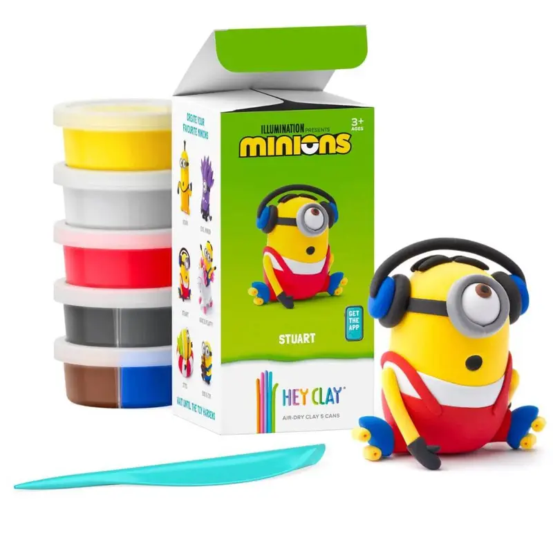Plastilina interactiva Minions Stuart (5 botes)