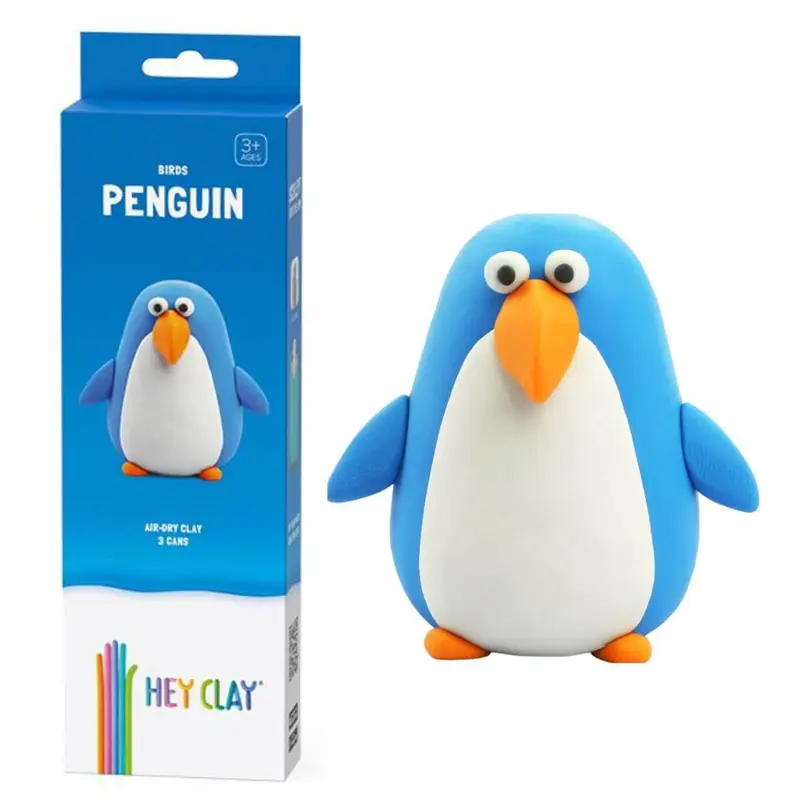 Plastilina interactiva Pingüino (3 botes)