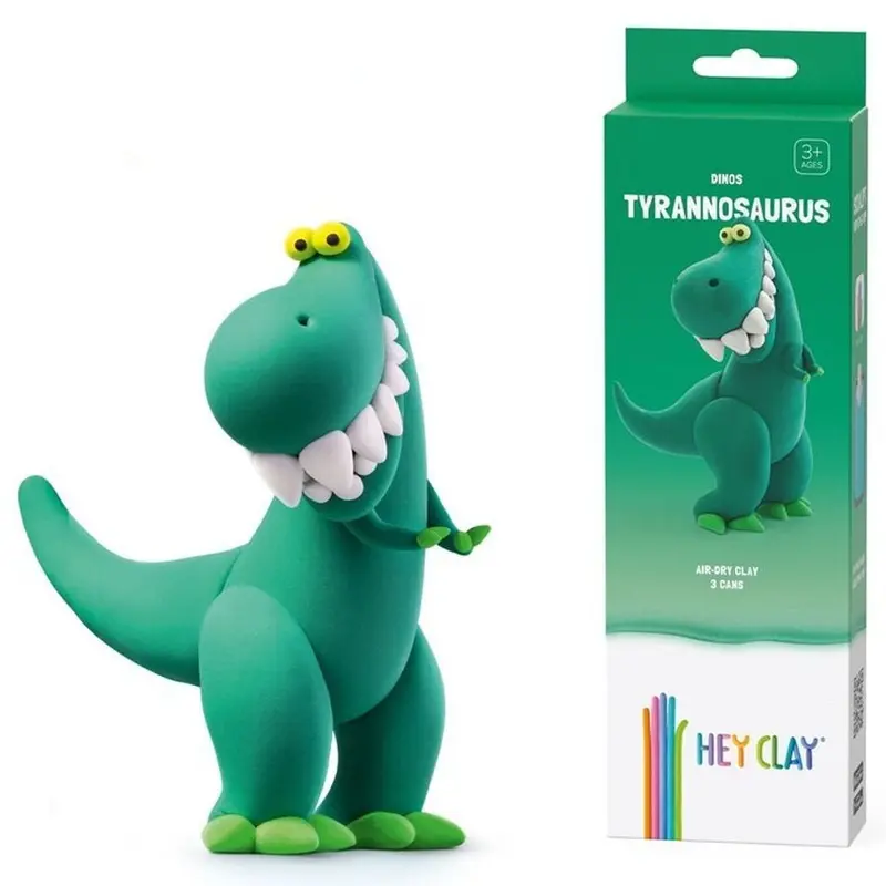 Plastilina interactiva Tyrannosaurus (3 botes)