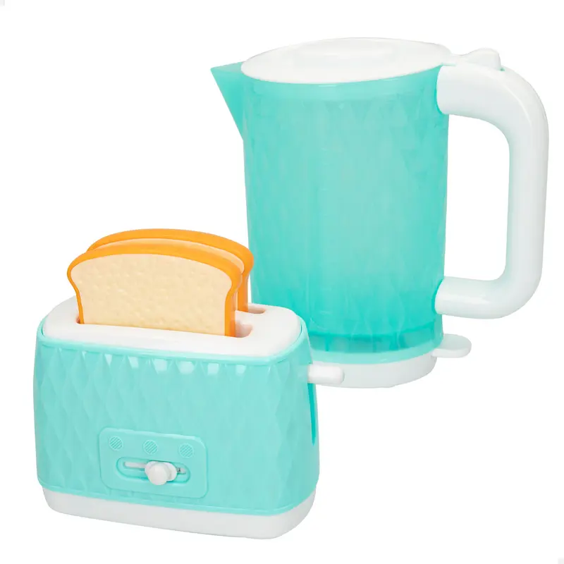 PLAY Set tostadora y hervidor de juguete con luz y sonido