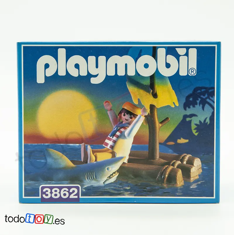 Playmobil® 3862 Náufrago en Balsa con Tiburón