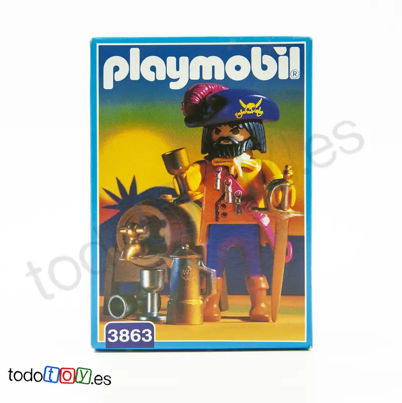 Playmobil® 3863 Capitán Pirata con Barril de Ron