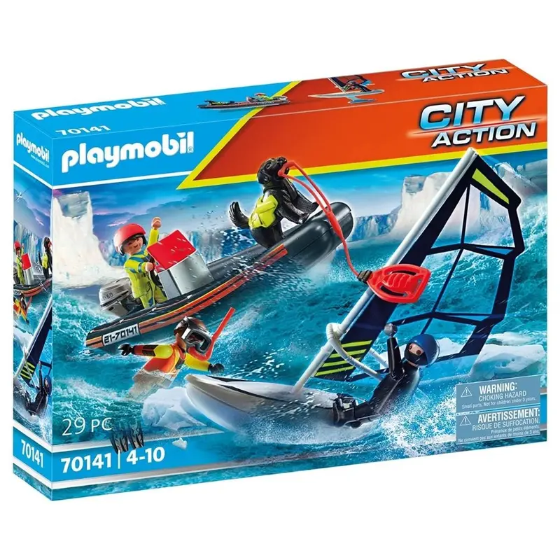 Playmobil 70141 rescate polar marítimo con bote City Action