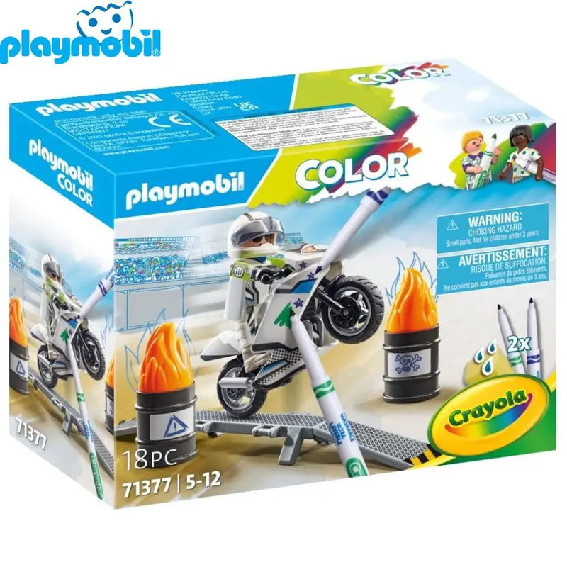 Playmobil 71377 color moto Crayola