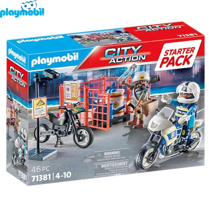 Playmobil 71381 moto de policia starter pack