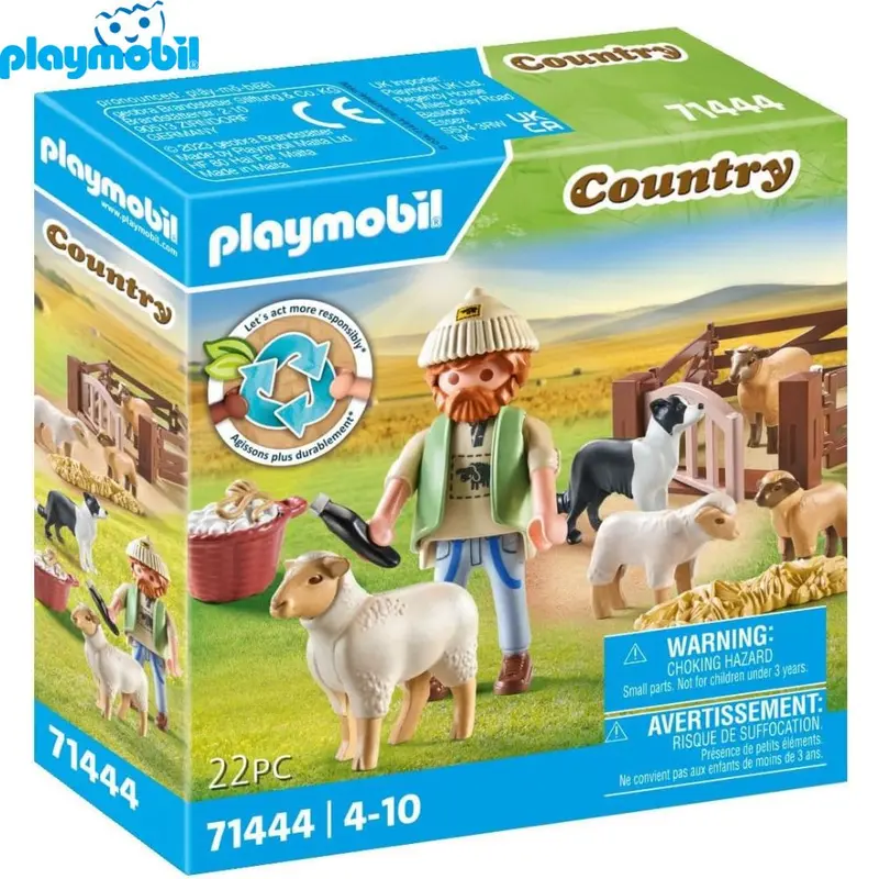Playmobil 71444 pastor con rebaño de ovejas Country