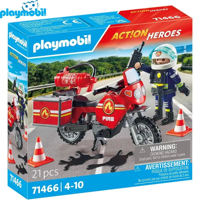 Playmobil 71466 moto de bomberos Action Heroes