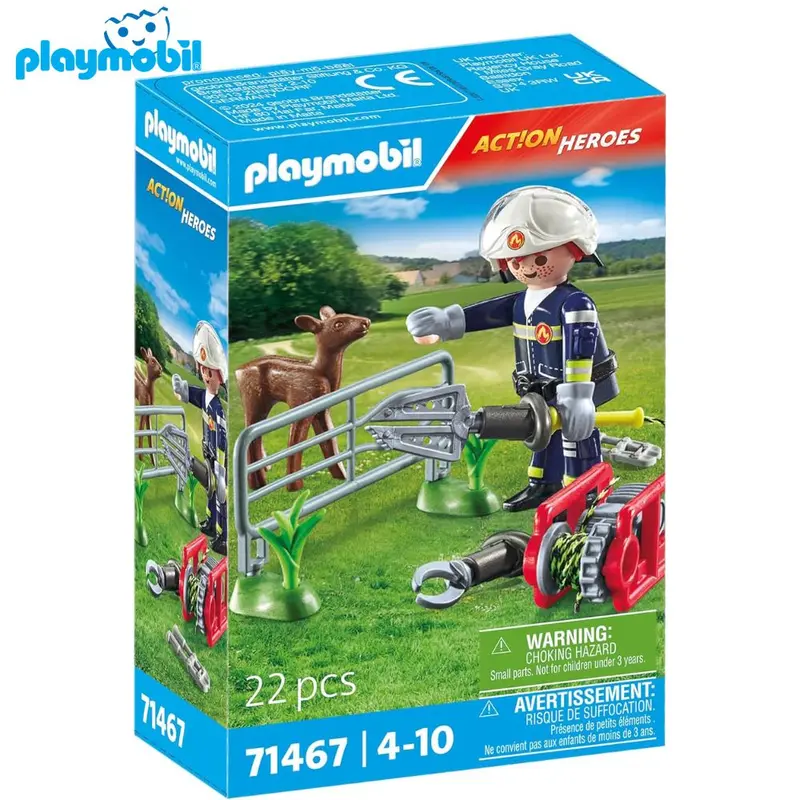 Playmobil 71467 bomberos misión rescate de animal Action Heroes