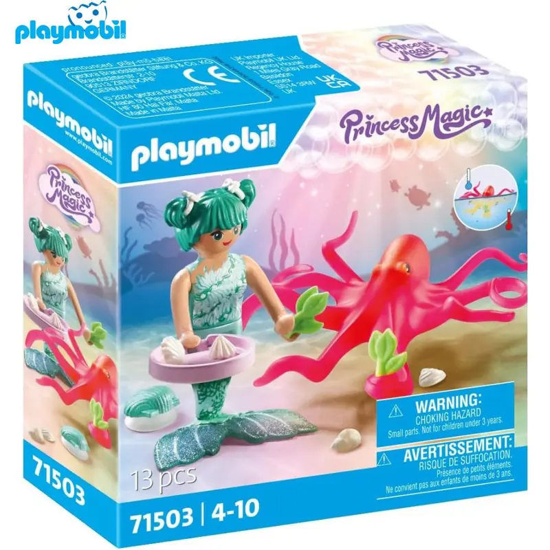Playmobil 71503 sirena con pulpo que cambia de color Princess Magic