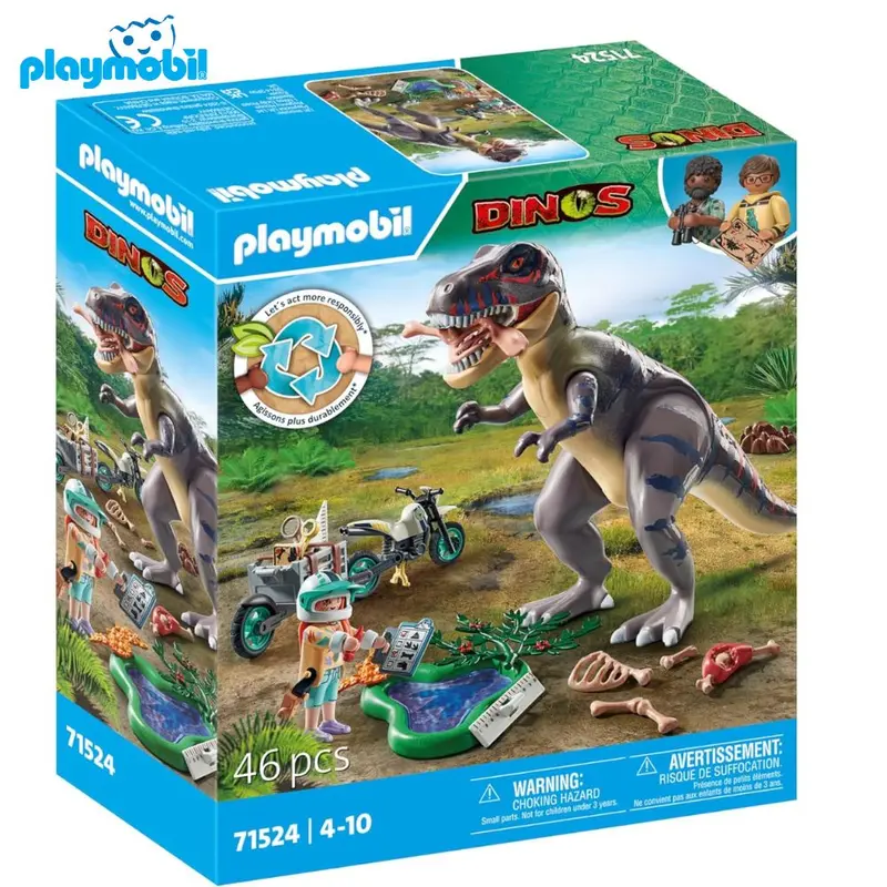 Playmobil 71524 dinosaurio T-Rex y rastreador Dinos