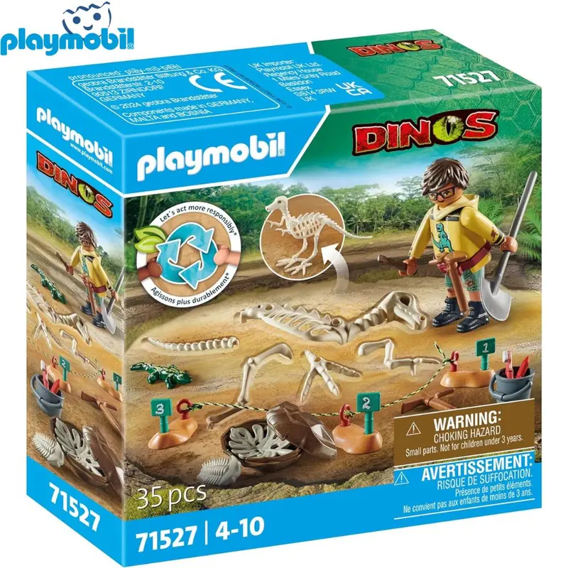 Playmobil 71527 excavación arqueológica dinosaurio