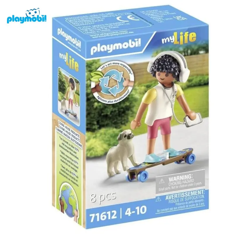 Playmobil 71612 niño con perro Carlino My Life