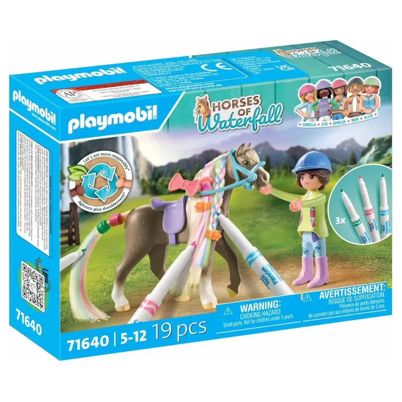 Playmobil 71640 set de caballos lavables Horses of Waterfall