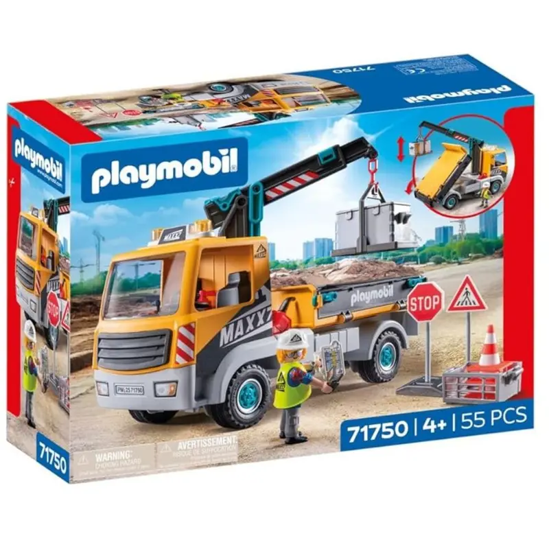 Playmobil 71750 camión de construcción con grúa