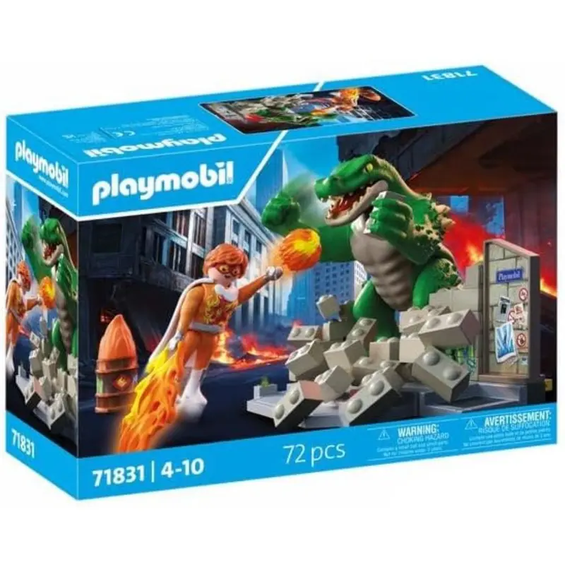Playmobil 71831 batalla contra el lagarto gigante