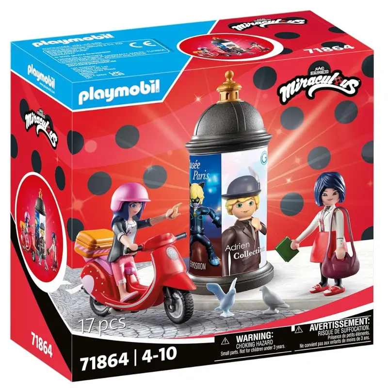 Playmobil 71864 Miraculous paseo en scooter por París