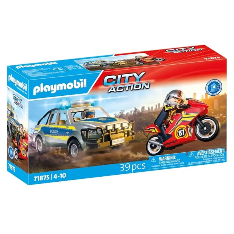 Playmobil 71875 persecución con camioneta policial City Action