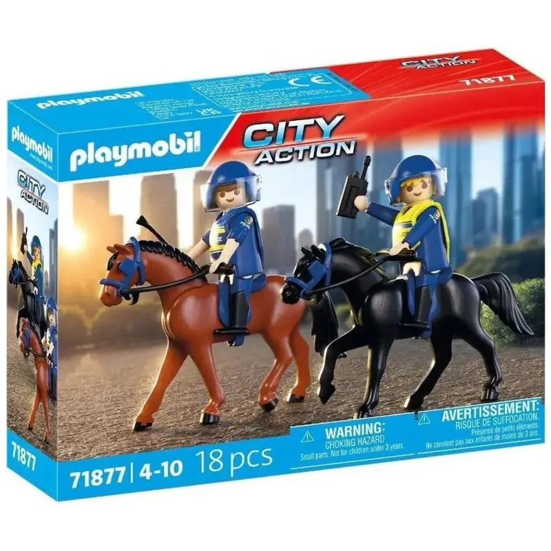 Playmobil 71877 escuadrón policial a caballo City Action