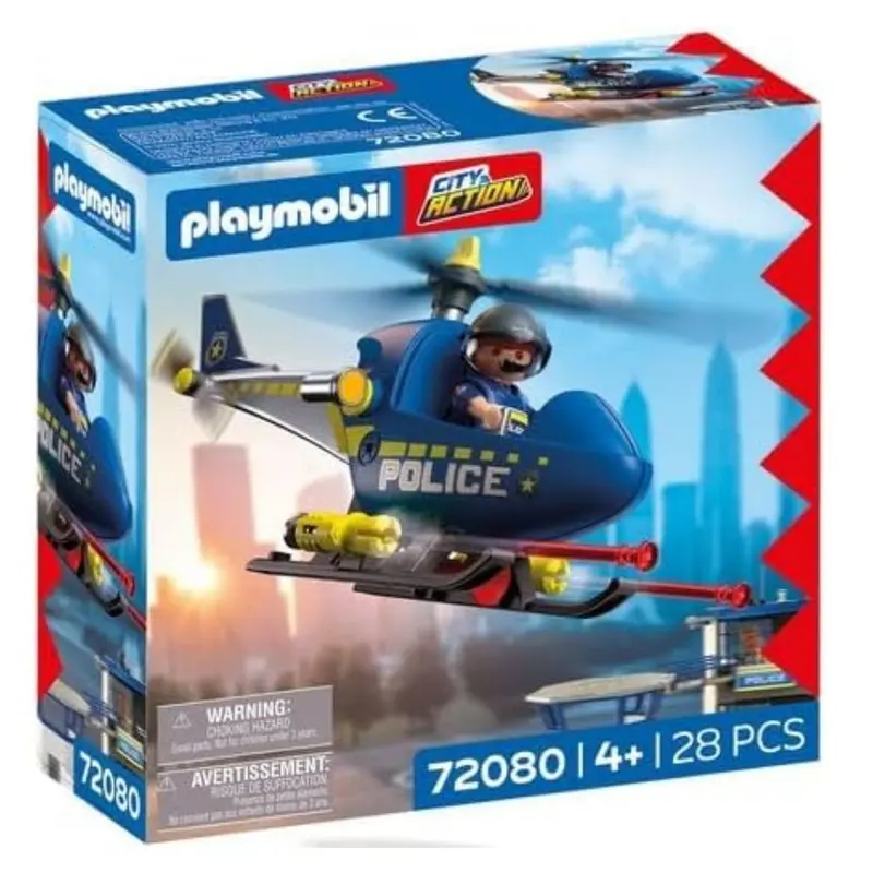 Playmobil 72080 helicóptero de policía con radar