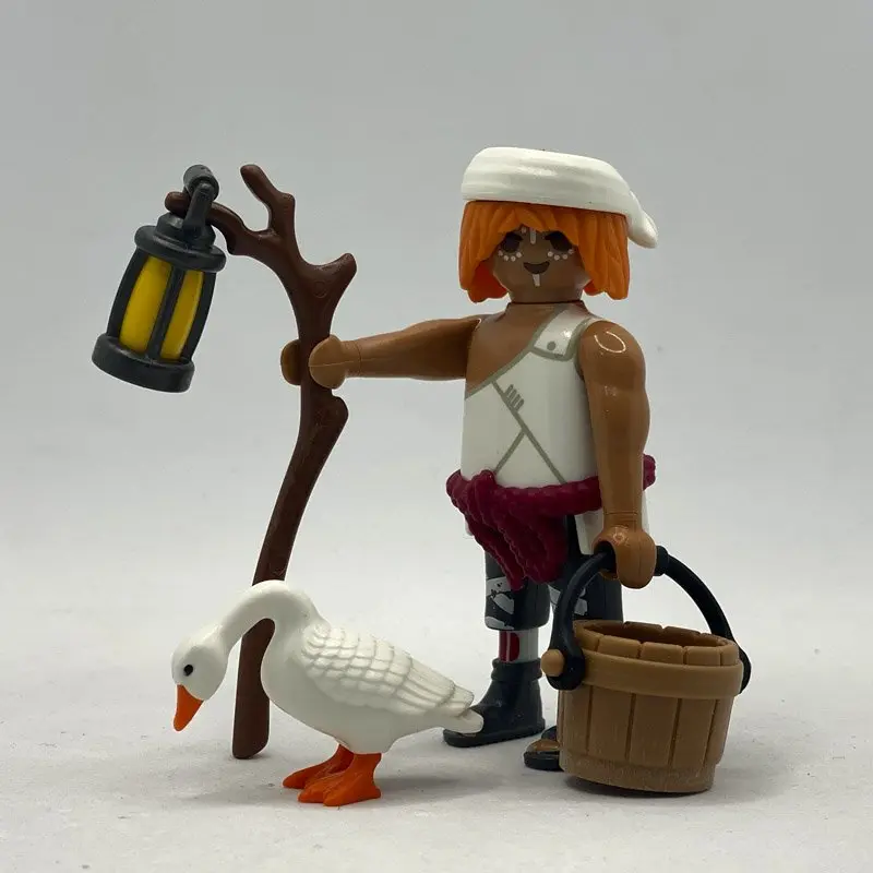 Playmobil Aldeano con Oca Blanca