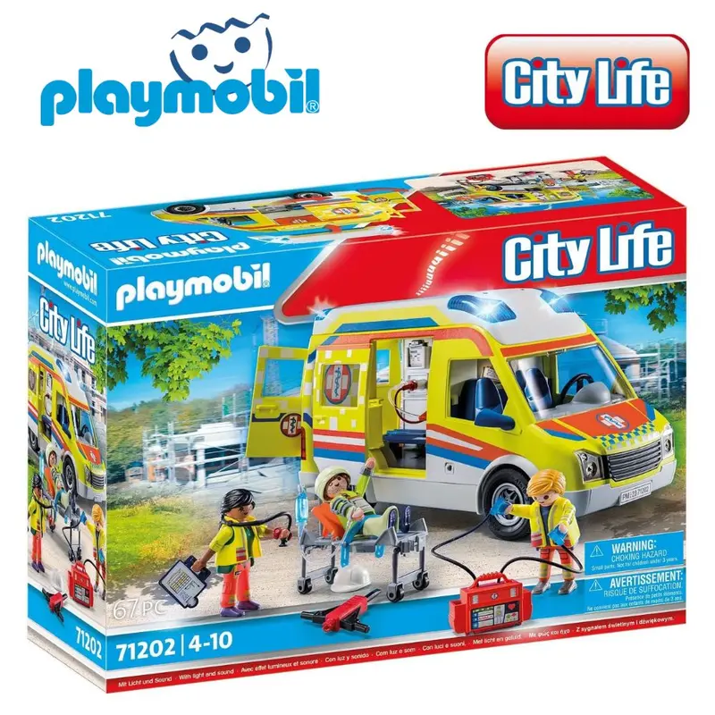 Playmobil ambulancia con luces y sonidos (71202) City Life
