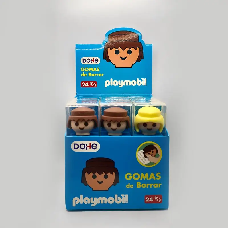 Playmobil Caja Expositor Goma de Borrar 24 Unidades 79722