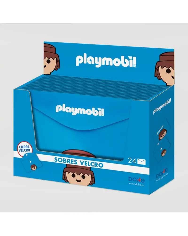 Playmobil Caja Expositor Sobres Polipropileno Velcro 24 Unidades