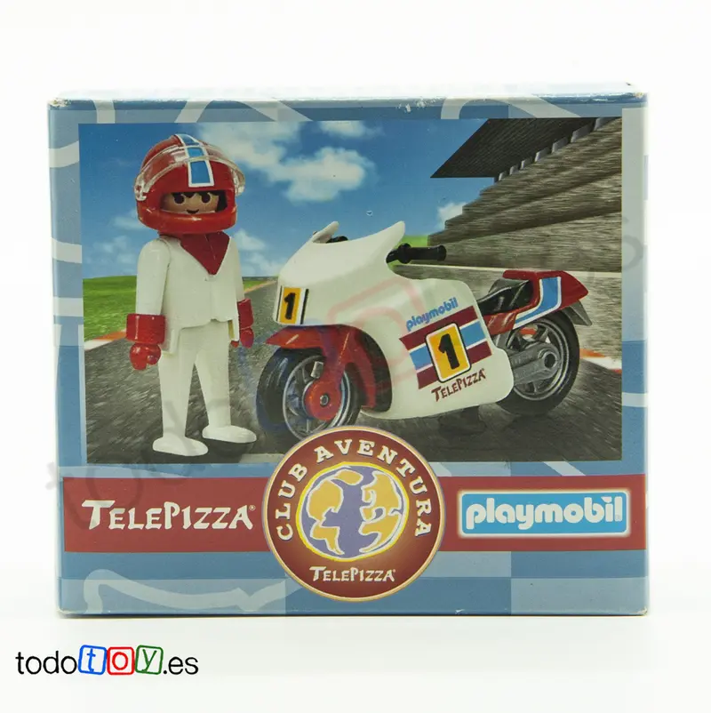 Playmobil Caja Promo Telepizza Piloto Moto