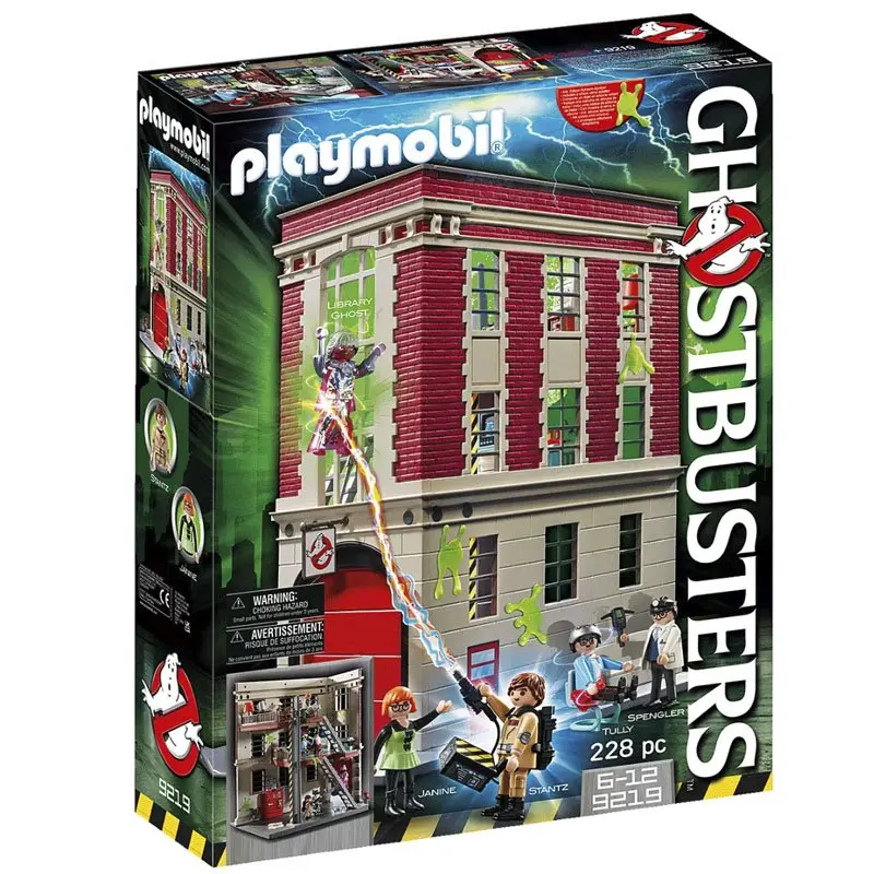 Playmobil Cazafantasmas Cuartel Parque de Bomberos 9219